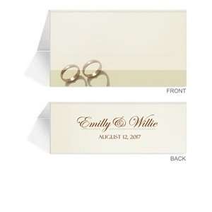  170 Personalized Place Cards   Cherish Ring Hearts Office 