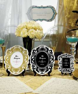 WEDDING DECORATIVE 6ct PAPER PHOTO FRAMES w/TABLE EASEL 068180014101 