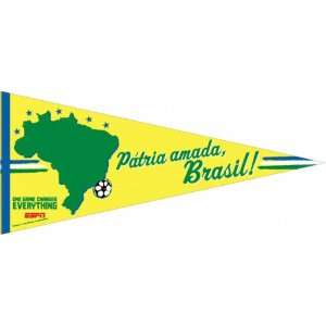  Brazil Soccer ESPN 2010 World Cup 17x40 Premium Pennant 