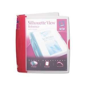  Silhouette View Plastic Reference Binder, Round Ring, 1 