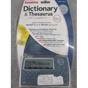  Franklin MWD 1450 Merriam Web Dictionary Thesaurus 