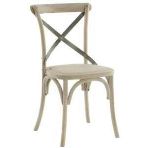   French Country Paris Cafe Wood Metal Dining Chair