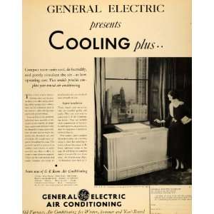  1933 Ad General Electric Air Conditioning Portable 