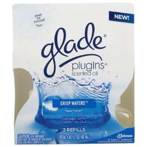 Glade Plugins Scented Oil Refill Crisp Waters 2 ct (Quantity of 5)