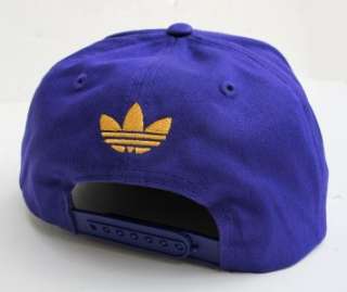 Los Angeles Lakers Purple Snap Back Cap Hat By Adidas  