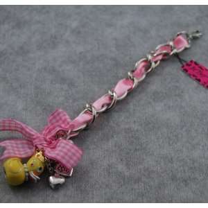Betsey Johnson Pink Crown Duck Bracelet