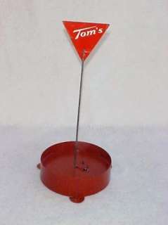   Toms Peanut Jar Tin Insert Ring w/ Toms Flag Sign, Lance  