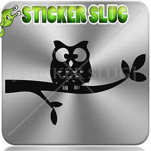 OWL VINYL DECAL Wall Art Laptop Car Window Sticker Custom Cartoon 