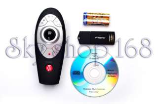 Wireless Remote Presenter Trackball Mouse Laser Pointer  