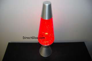 20oz Lava Brand Sparkling RED Glitter Lamp  