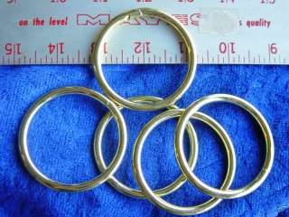inch brass plated steel rings welded leather craft  
