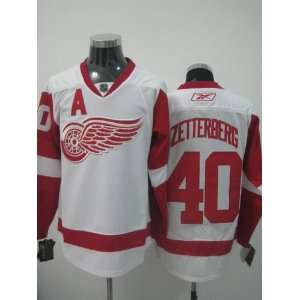   40 White NHL Detroit Red Wings Hockey Jersey Sz48