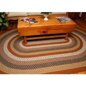   Green Mountain Braided Rug   Maple Syrup, 6 ft. Round