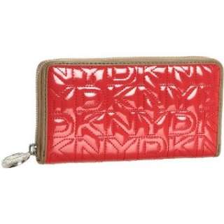 DKNY Active Quilted Logo Large Zip Around Wallet   designer shoes 