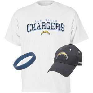  San Diego Chargers Youth T Shirt & Hat Combo Pack Sports 