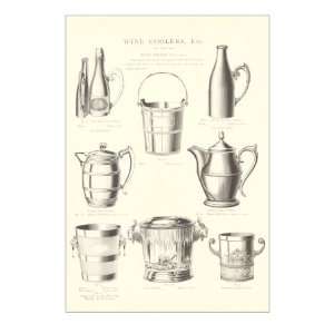  Wine Coolers, Ice Buckets, Pitchers Premium Poster Print 