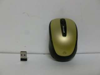 NEW Microsoft Wireless Mouse 3500 Gold Nano Transceiver Compatible W 