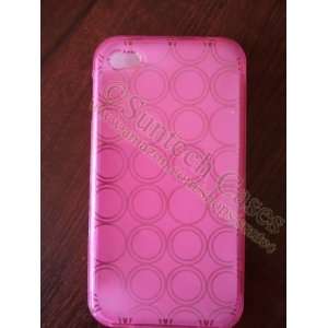    NEW Rubber Protective Case Iphone 4   Pink 