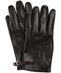 Gucci black perforated leather driving gloves  Questions 