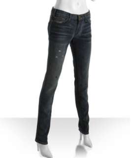 Current/Elliott dark wash The Skinny green ink jeans   up to 