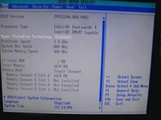 Micron MPC ClientPro 365 3.4Ghz P4 HT Desktop Tower PC 1GB DVD RW 
