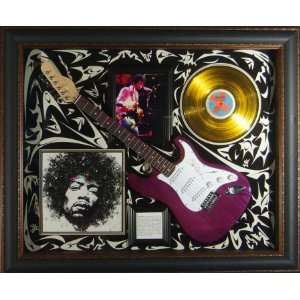  Jimi Hendrix   Engraved Guitar Display
