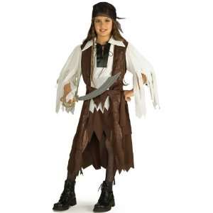 Kids Halloween Costume Pirate Caribbean Girl Outfit M 