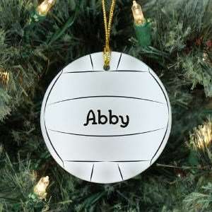  Volleyball Personalized Ceramic Ornament