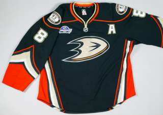 2011 12 TEEMU SELANNE Anaheim Ducks Game Worn 3rd jersey NHL PREMIERE 