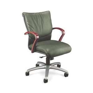  LA Z Boy Carrara Paltinum Mid Back Leather Office Chair 