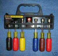 Stanley 6 Pc Nut Driver Set, 6 Different Sizes, 62 541  