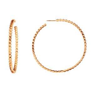   Paolo Costagli Large Brillante 18k Rose Gold Hoop Earrings: Jewelry