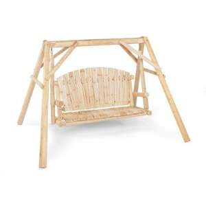   : North Woods Collection 5 Log Swing and Frame: Patio, Lawn & Garden