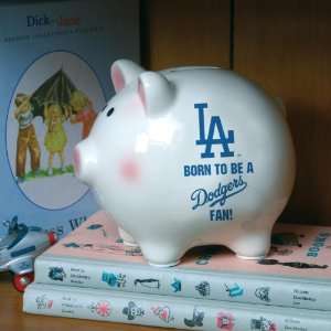 LOS ANGELES DODGERS Born To Be Personalized Team Logo PIGGY BANK (6 