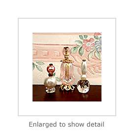 Handmade Pink & Pearl Dollhouse Vanity Perfume Bottle Set OOAK  