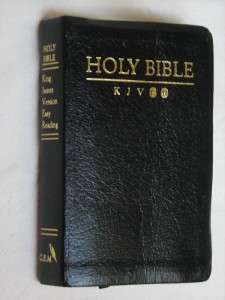 Bible KJV King James Version Easy Reading Compact RED LETTER Bonded 
