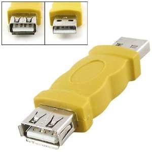  Gino USB 2.0 Male to Female Connector Adapter Yellow for 