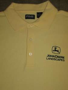 Mens Ping JOHN DEERE 10th Annual 2004 Gear Drive Classic Polo Shirt 