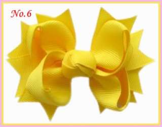 18 Girl Boutique 2 tone 4.5 windmill Hair Bow 86 Style  