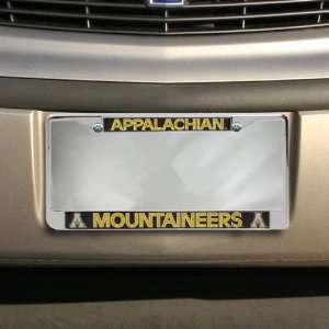   Appalachian State Mountaineers Chrome License Plate Frame: Automotive