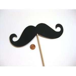 GIANT Mustache on a stick   Photo Booth Props   8 x 3 Stache   Party 