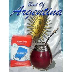  Argentina MATE KIT 100% natural gourd, covered with 