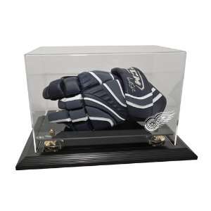  Detroit Red Wings Hockey Glove Display Case with Black 
