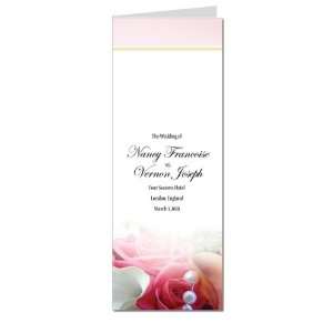    240 Wedding Programs   My Red Rose My Lilies: Office Products