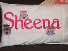 Personalised standard pillow case for yr child or fav person. Sheenas 