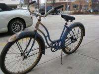 Vintage Blue Arnold Schwinn Excelsior Womens Bike New Departure 