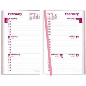  Brownline 2012 Weekly Pocket Planner, Flexible Cover, Pink 