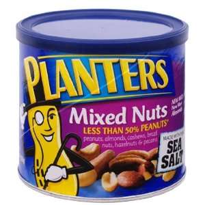 Planters Mixed Nuts with Pure Sea Salt 11.5 oz  Grocery 