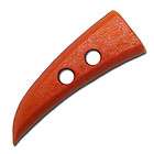 4pcs  horn shape natural orange wood toggle buttons 