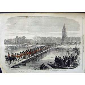  1869 WINDSOR QUEEN GUARDS PONTOON BRIDGE DATCHET